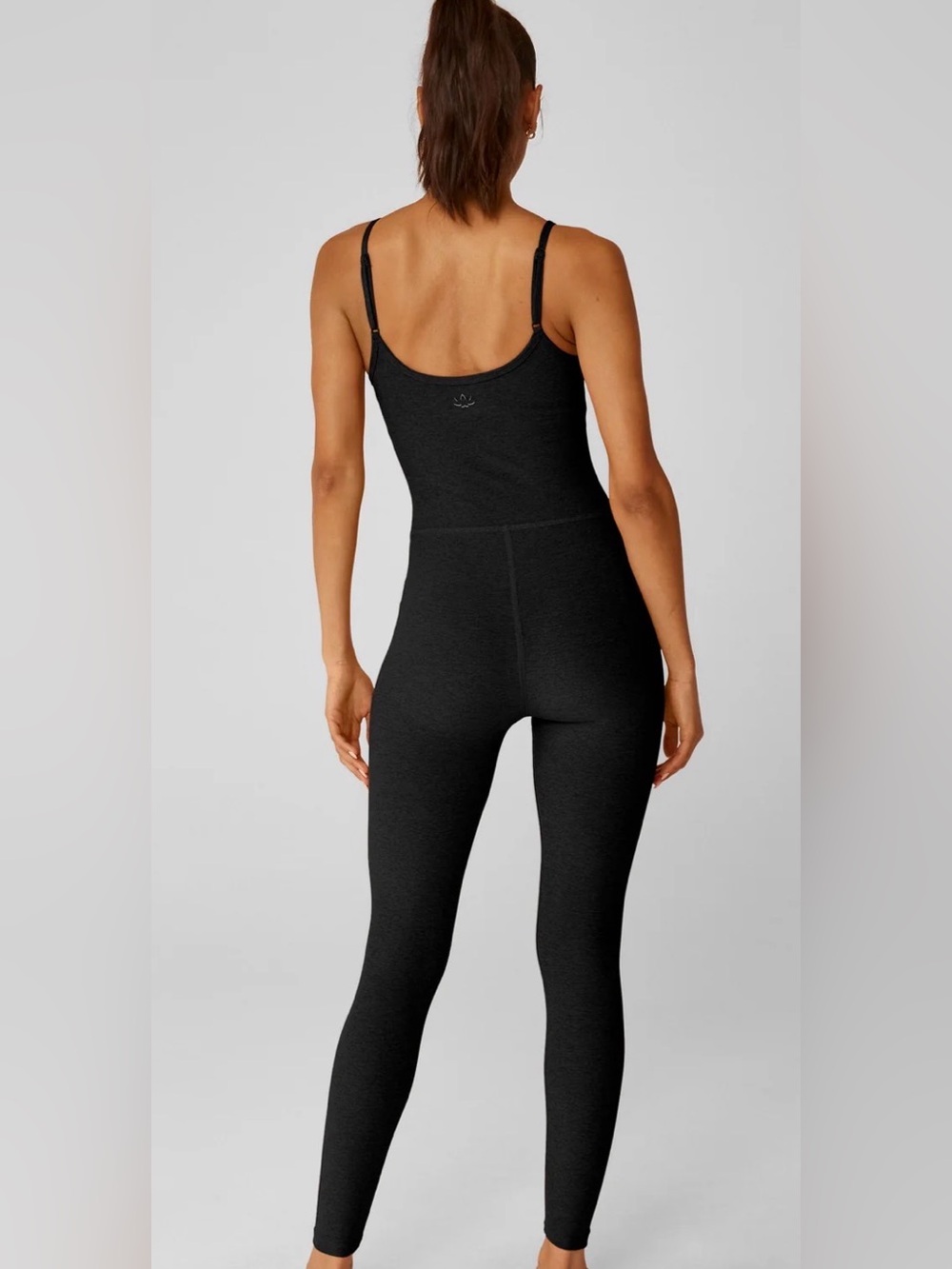 Beyond Yoga Black Space Dye One-Piece Jumpsuit - Picture 4 of 4